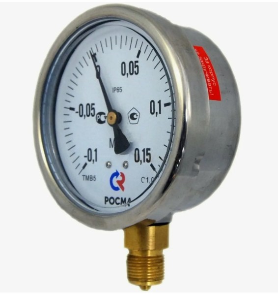 Манометр ТМВ-520Т.00(-0,1-0,15MPa)G1/2.1,0
