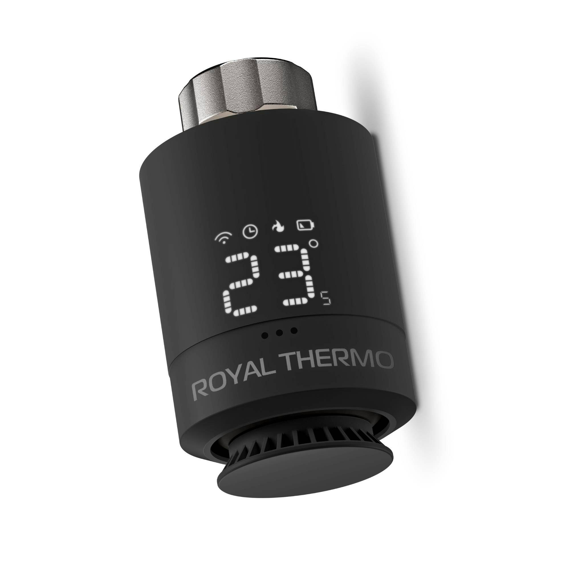Термостат радиаторный электронный Royal Thermo Smart Heat, черный