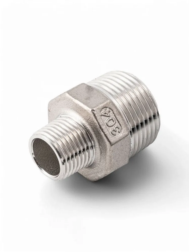 Ниппель резьбовой переходной NewKey, NK-NМH, DN15 х DN8 (1/2" х 1/4...