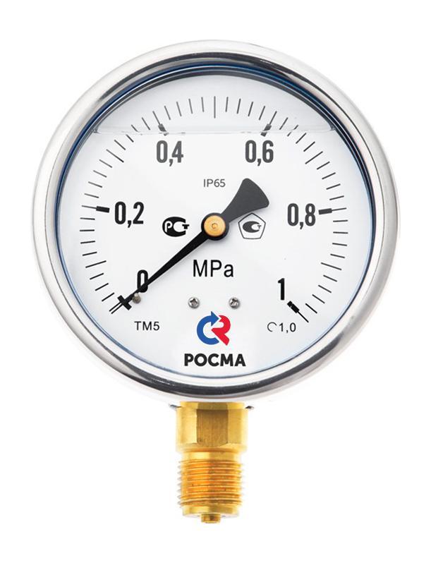 Манометр ТВ-520Р.00(-0,1-0MPa)M20x1,5.1,0