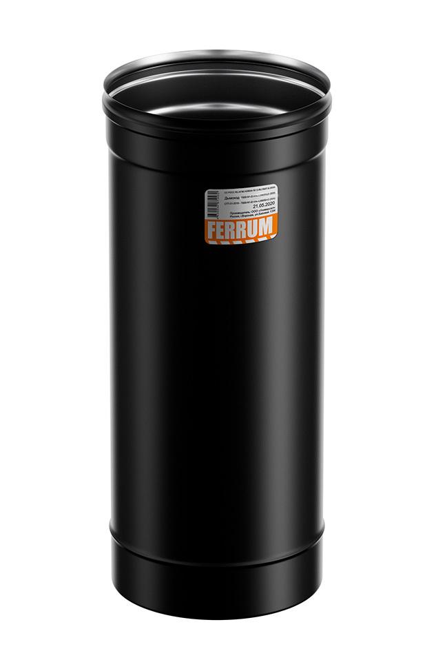 Ferrum Blackside Дымоход 0,5 м (430/0,8 мм/эмаль/600° черная) Ф130