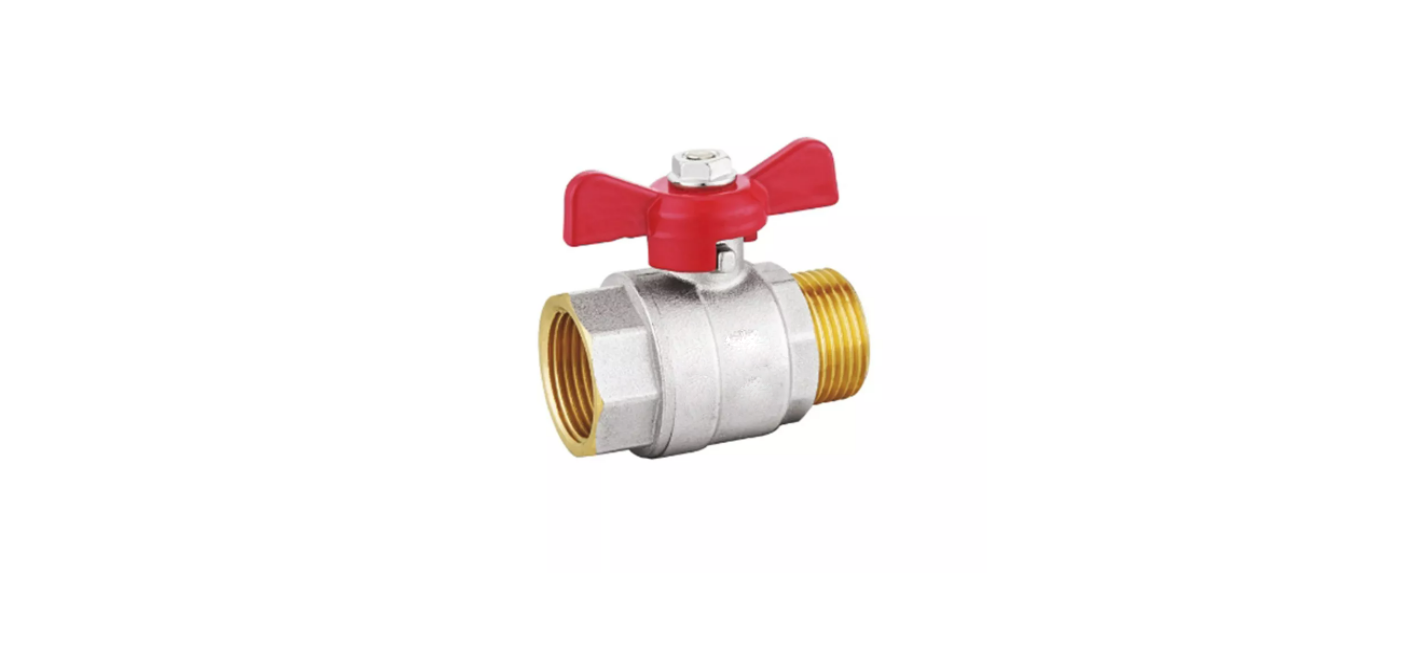 Кран шаровый Tecofi BS1152D-02PF0015 1/2" DN 15 Pn 30 латунный нике...