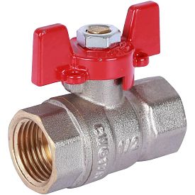 Шаровый кран ROMMER RBV, DN 1/2, PN 40, латунный, ВН/ВН, ручка бабо...
