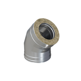 Ferrum GS 30-50Z Сэндвич-колено 135° (430/0,5мм + оц.) Ф115х200
