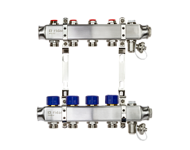 Комплект коллекторов SSM-4R set с кронштейнами, 4 контура