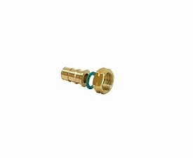 USYSTEMS штуцер с накидной гайкой латунный для труб PE-Xa 16-G1/2"НГ, тип 1 '100Ф