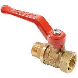Кран шаровой VALFEX 1 1/2" Ду 40 Ру 25 латунный , гайка-штуцер...
