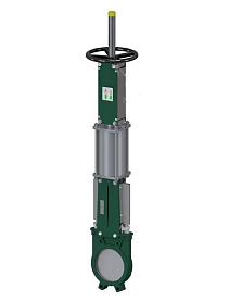 Задвижка шиберная Tecofi VG4400-031NI0400 DN 400 PN 10 с пневмоприв...