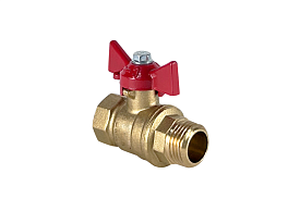 Кран шаровой латунный VALFEX DeltaPro для ВОДЫ 3/4" ВР/НР ручк...