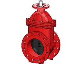 Задвижка Tecofi VOC4241CMR-G04EP0100 Ду 100 Ру16 чугунная с обрезин...