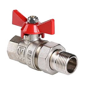 Кран шаровый Valtec BASE VT.227.N.07, DN 1 1/4 латунный никелирован...