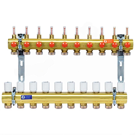 R553FZY050, Сборный коллекторный узел с расходомерами, 1" x 3/4"E /10