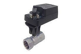 Двухходовой шар.кран TECHNO HKS240-08AN/24V, нерж.сталь 304, DN40, ...