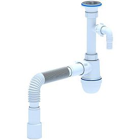 Сифон Ани 1 1/4"* 40 с отв. с/м с г/тр 40х40/50