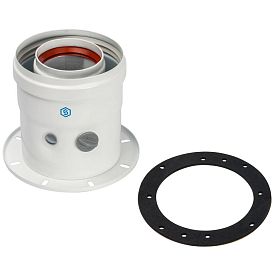 SCA-6010-240100 STOUT Элемент дымохода DN60/100 адаптер для котла...