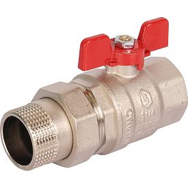 Кран шаровой полнопроходной с "американкой" STOUT EPDM, В...