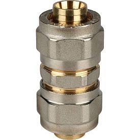 SFS-0005-000020 STOUT Муфта соединительная 20х20 для металлопластик...