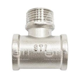 Тройник 3/4" в-н-в никелир. STI