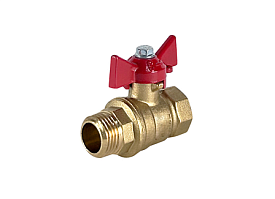 Кран шаровой латунный VALFEX DeltaPro для ВОДЫ 1/2" ВР/НР ручк...