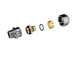 R187MX062, Прямой фитинг с нар. резьбой, 1/2"x(20x2)