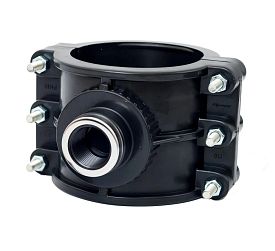 Седловая врезка 160х1/2" шестиболтовая