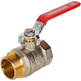 Кран шаровой ROMMER, RBV, 1 1/4", ВР/НР, ручка рычаг, RBV-0002-2210332