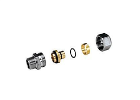 R187MX082, Прямой фитинг с нар. резьбой, 3/4"x(16x2)
