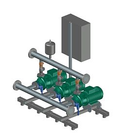 Установка повышения давления WILO COR-3 BL 65/160-1.5/4/SKw-R