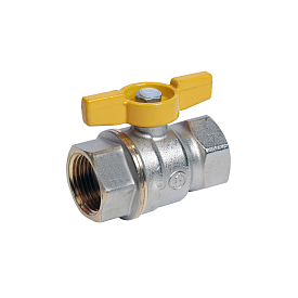 Кран для газа Giacomini R731G Ду 32 Ру 16 1 1/4" латунный нике...