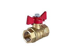Кран шаровой латунный VALFEX DeltaPro для ВОДЫ 1 " ВР/ВР ручка...
