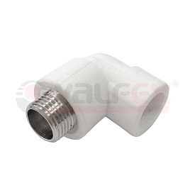 Угольник переходной с наружной резьбой 32х1" PRO (40/10) (Valfex) БЕЛЫЙ