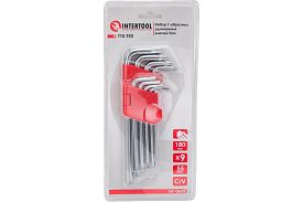 Набор Г-образных ключей TORX 9шт, Т10-Т50, Cr-V