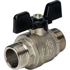 Кран шаровой полнопроходной STOUT, НР/НР, DN 3/4 PN 50, латунный, р...