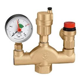 ГРУППА БЕЗОПАСНОСТИ КОТЛА CALEFFI СЕРИИ 302 1" DN 25, 3 БАР, ДО 50 КВТ 302630