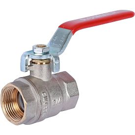 Шаровый кран ROMMER RBV, DN 3/4, PN 40, латунный, ВН/ВН, ручка-рыча...