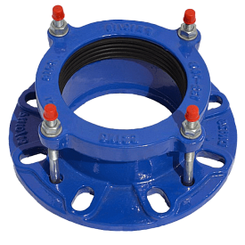 Муфта ПФРК INEX-AF DN 125 мм PN 10/16 ,OD 132-146 мм чугунная с фла...