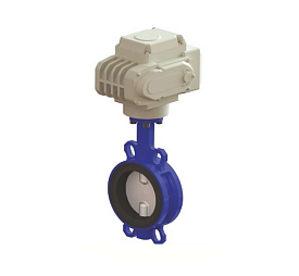 Затвор дисковый Tecofi VPI4449-N04EP0125 DN125 PN16 с электропривод...