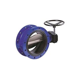 Затвор поворотный дисковый DENDOR тип 021F DN 500 PN16/10 чугунный ...