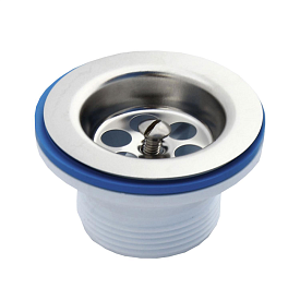 Выпуск мойки 1 1/2" нерж/сетка АНИ Пласт M100