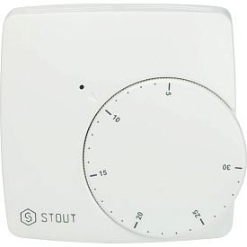 STE-0002-000003 STOUT Проводной электронный термостат WFHT-BASIC со...