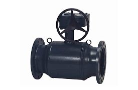 Кран шаровой RJIP Premium FF DN150 PN16 WG стальной фланцевый с ред...