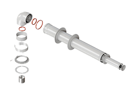 Комплект коаксиальный универсальный Royal Thermo АНТИЛЕД 60/100 - 1000мм