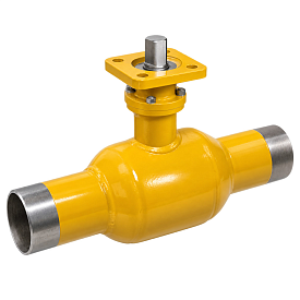 Кран шаровой газовый Н/П приварной под электропривод LD, КШЦПЭ Gas,...