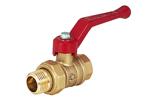Кран шаровой латунный VALFEX DeltaPro для ВОДЫ 1/2" ВР/НР рыча...