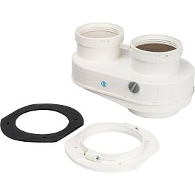 SCA-8080-240002 STOUT Элемент дымохода DN80/80 адаптер для подкл. р...