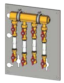 GE550Y116, Узлы многоквартирные, 1 1/4" x 3/4" /3 зон