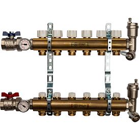 SMB 0468 000006 STOUT Распределительный коллектор из латуни без рас...