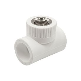 Тройник комб. вн 25х1/2''х25 EVER® plast БЕЛЫЙ (Россия)
