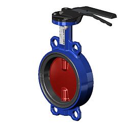 Затвор поворотный межфланцевый Tecofi Tecfly VPI4448-02EP0100 DN100...