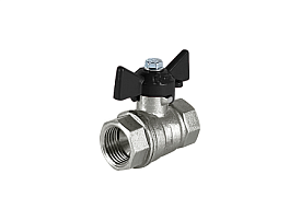 Кран шаровой латунный VALFEX DeltaPro для ВОДЫ 1/2" ВР/ВР бабо...